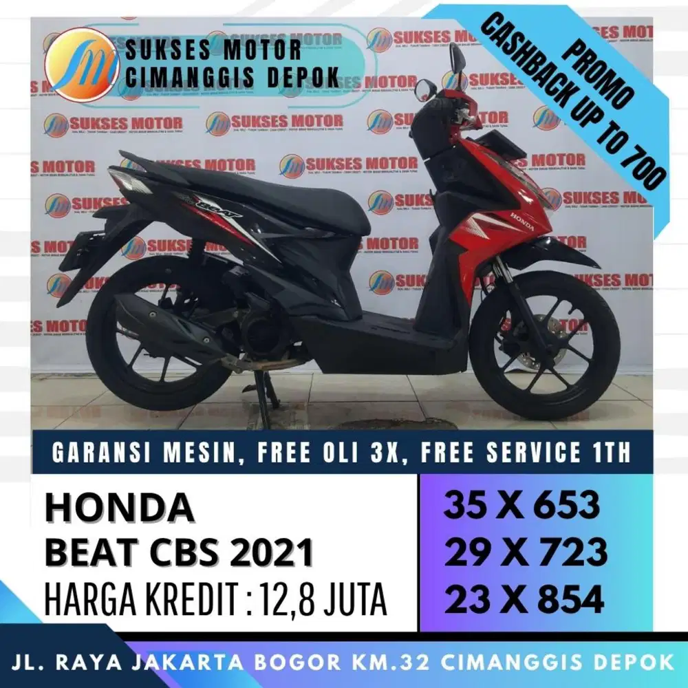 BEAT SPORTY CBS 2021 CASH KREDIT CICILAN BUNGA 0% PAKAI PAYLATER