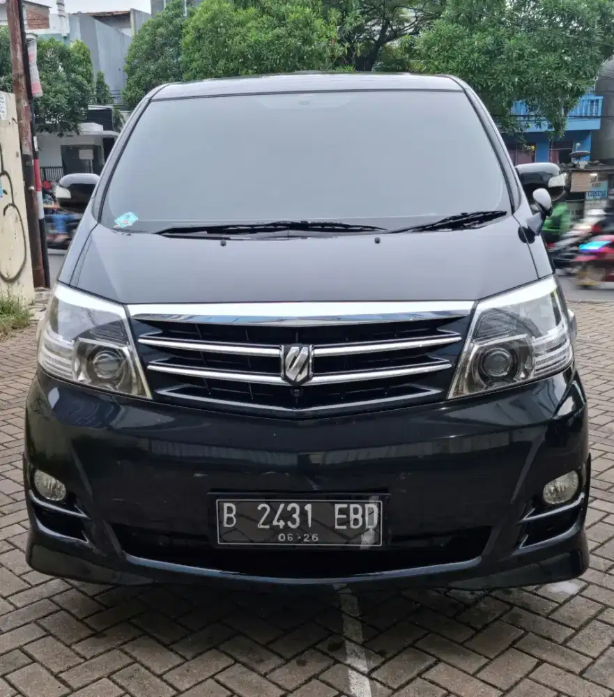 Toyota Alphard 2.4 ASG AT CBU Full Spek 2006 Hitam Istimewa Antik Skli