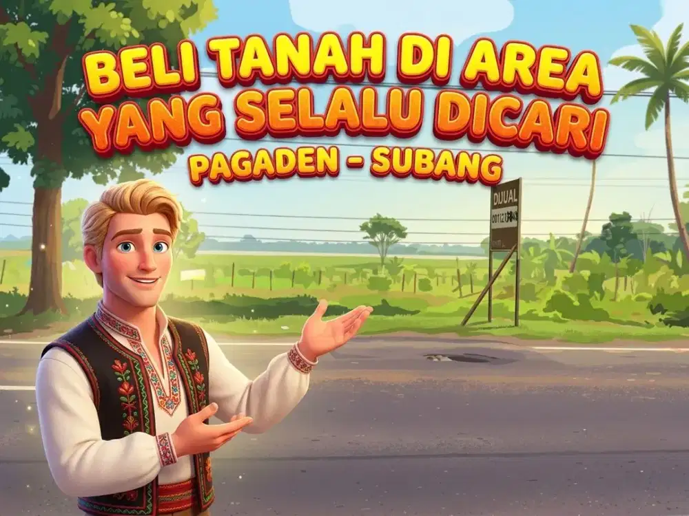 JUAL TANAH MURAH DI, PAGADEN, SUBANG, JAWABARAT.