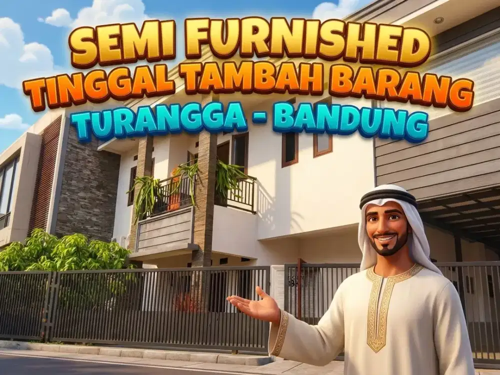 SEWA RUMAH MURAH DI TURANGGA, BUAH BATU, BANDUNG KOTA.