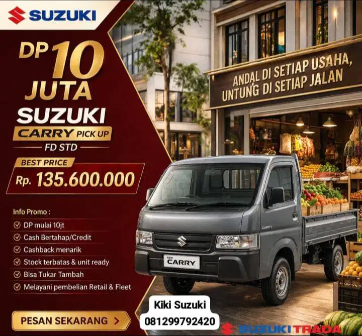 PROMO SUZUKI CARRY PICK UP DP MULAI 10 JUTA