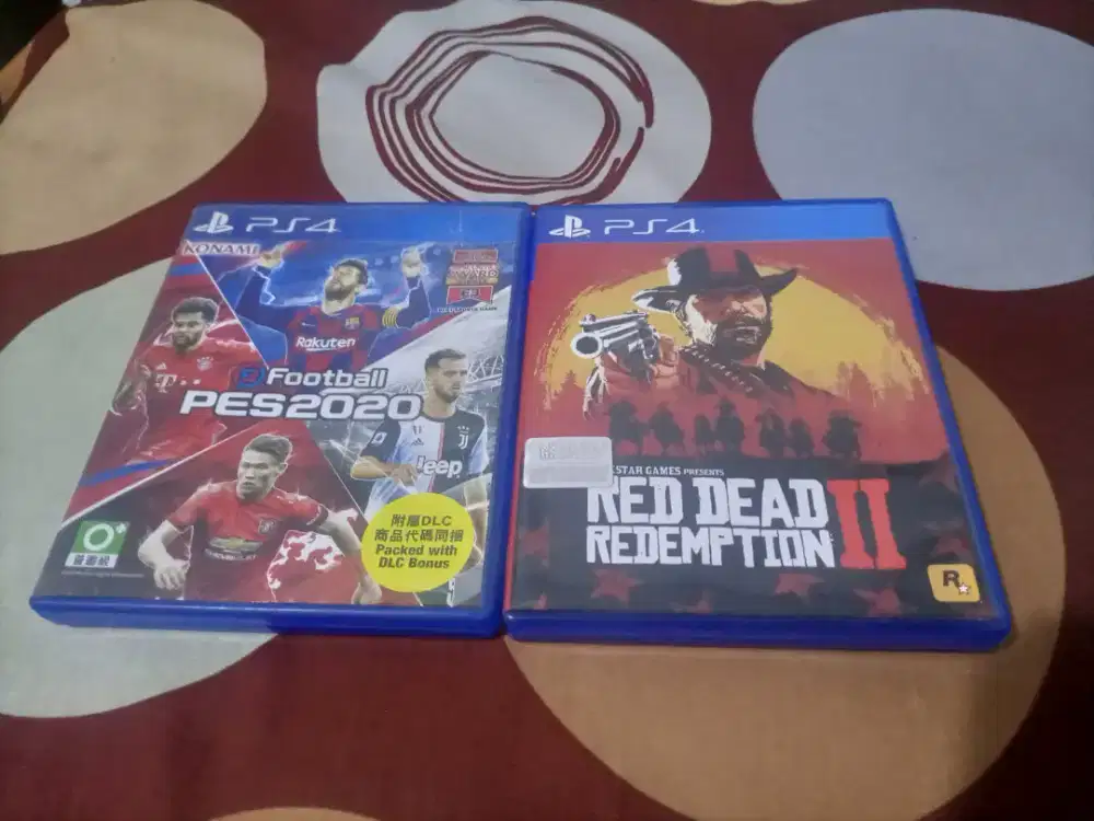BD PS4 RDR 2 ROAD MAP & PES 2020