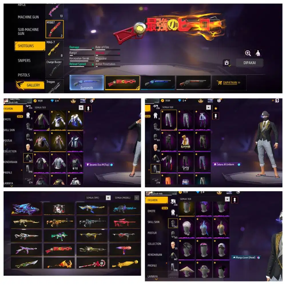 AKUN FREE FIRE SG OPM