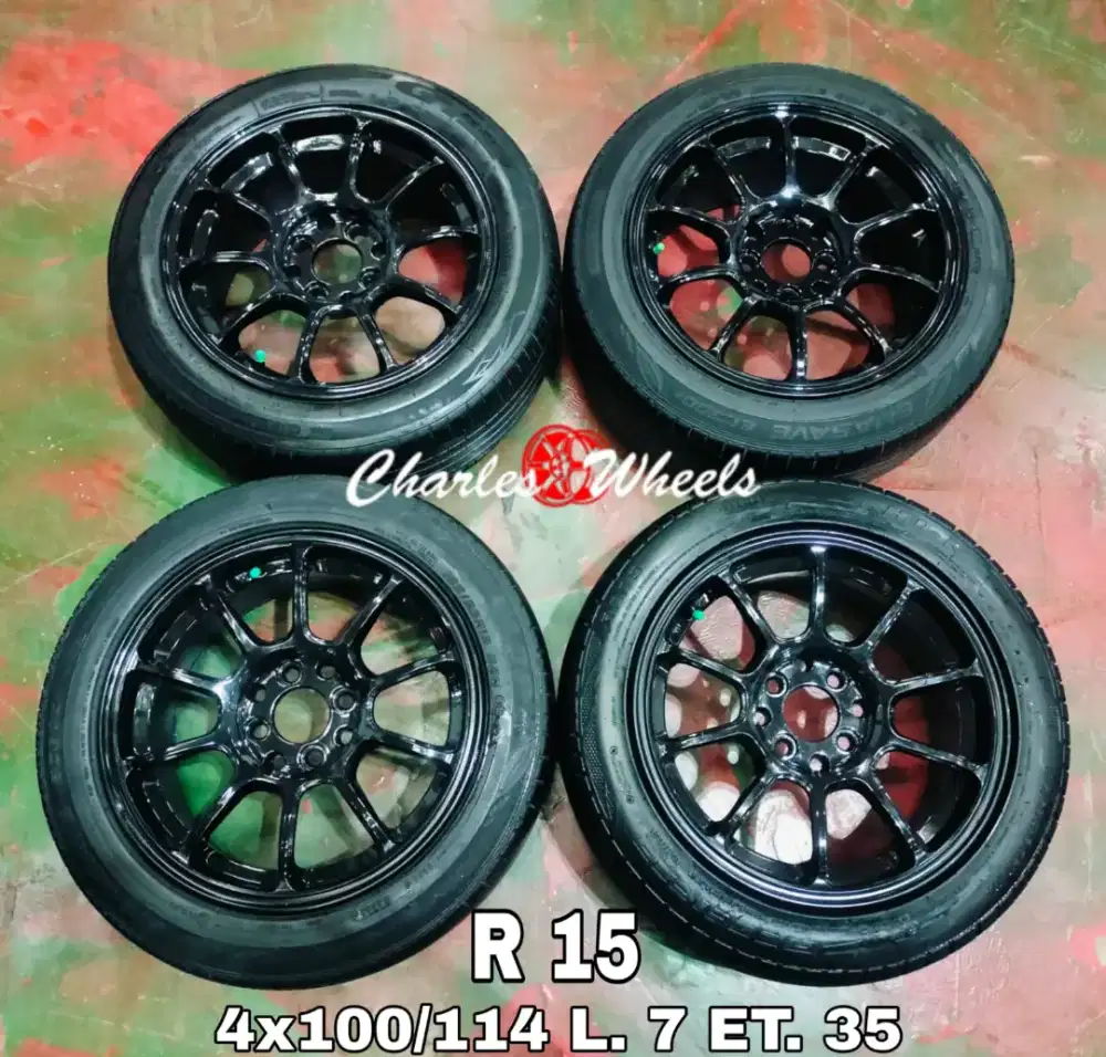 VELG ZE40 RING 15 HITAM GLOSSY