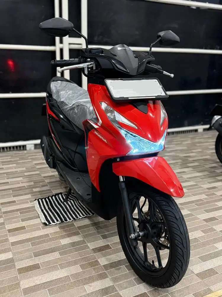 KM 210‼️ Honda Beat CBS TH 2024 New Model 2025 Warna Merah Hitam