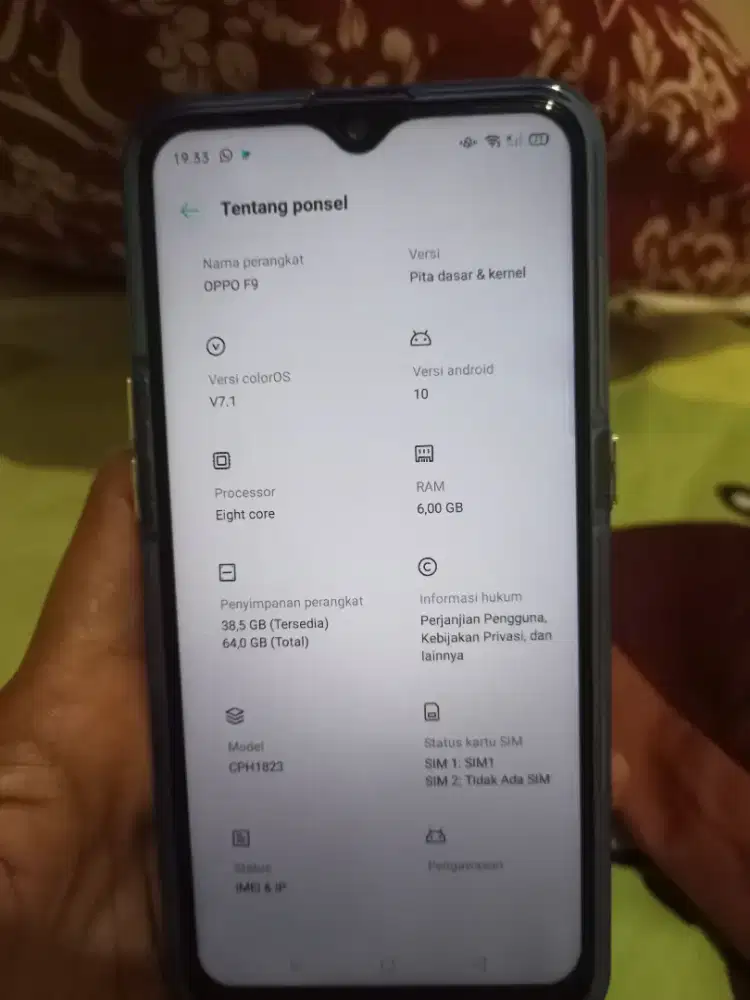 OPPO F9 RAM 6 / 64