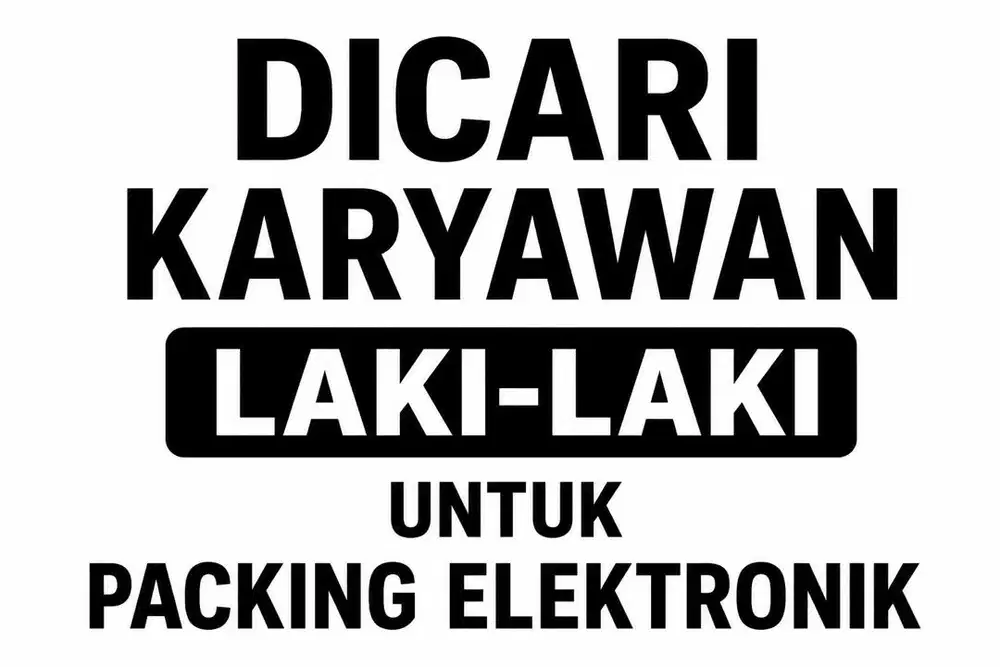 Lowongan kerja packing