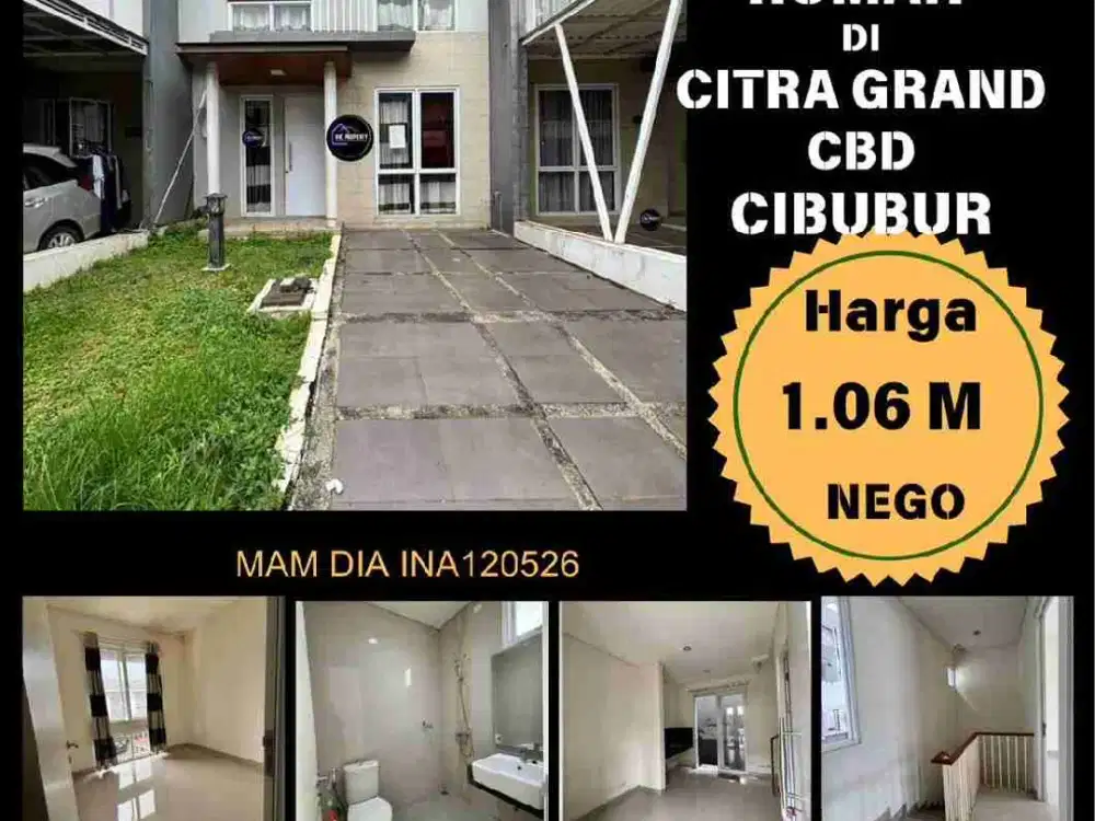 JUAL RUMAH 1Man DIPERUMAHAN ELITE CITRAGRAN CBD CIBUBUR
