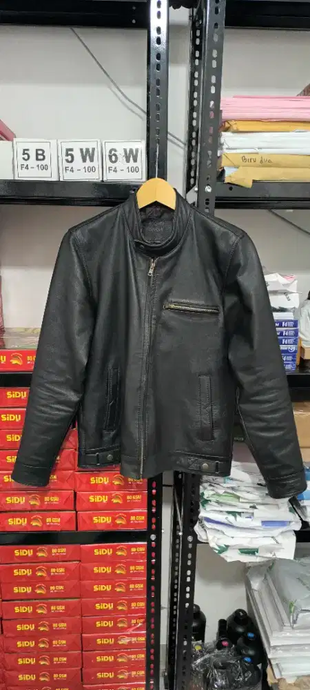 Jaket kulit domba asli
