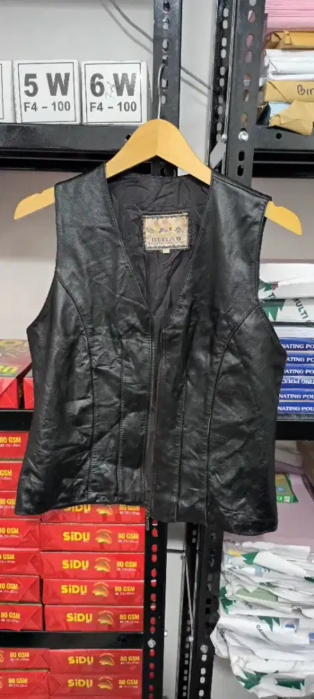 Jaket Rompi kulit domba asli