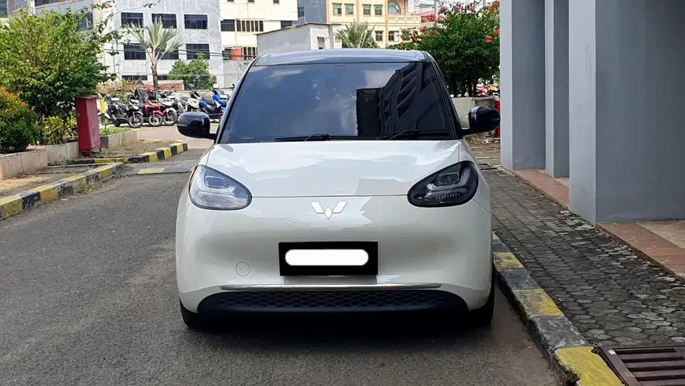 Km 5rb wuling binguo ev pro 2025 milk tea putih