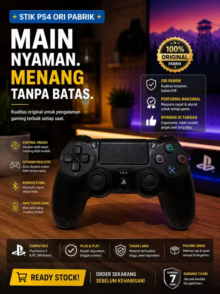 Stik PS4 Original Pabrik