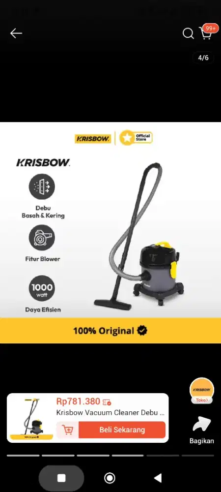 Vacum Cleaner Krisbow