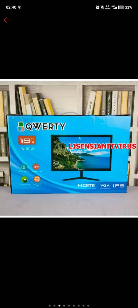 Monitor qwerty pemakaian 1 kali