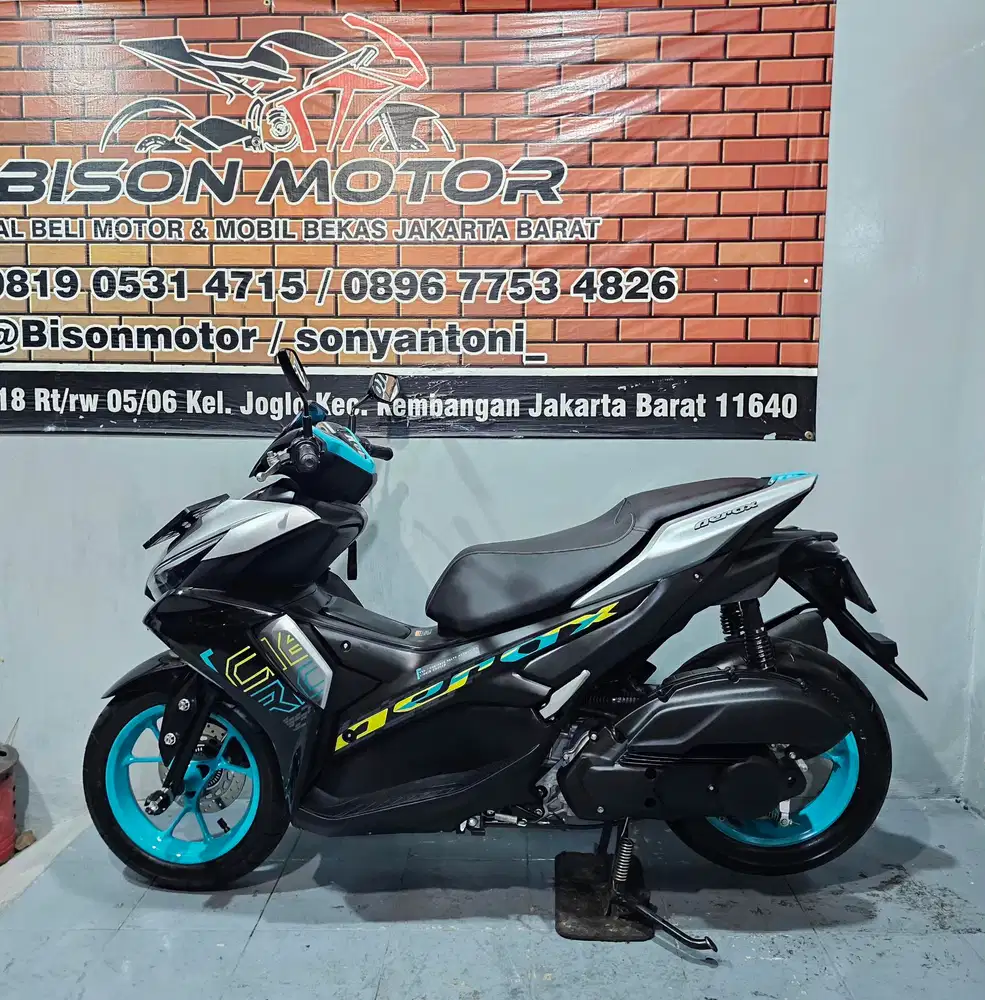 ISTIMEWA KM 2RB! YAMAHA AEROX 155 VVA KUNCI TAHUN 2025 HITAM SILVER