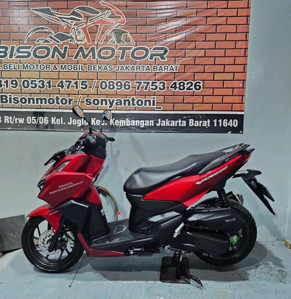 ISTIMEWA! HONDA NEW VARIO 160 CBS ISS KEYLESS TAHUN 2022 MERAH DOFF