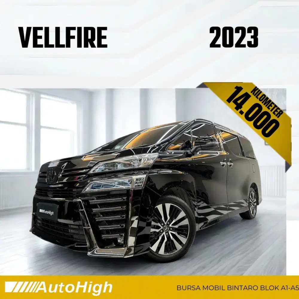 DP10% [Km14.000] Vellfire G 2023 Black Reg 2024 #AUTOHIGH