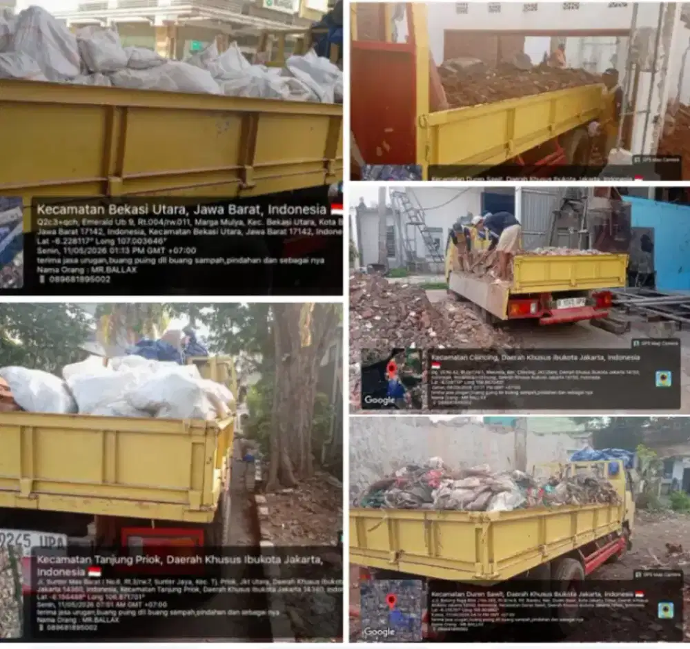 Jasa buang puing,sampah proyek