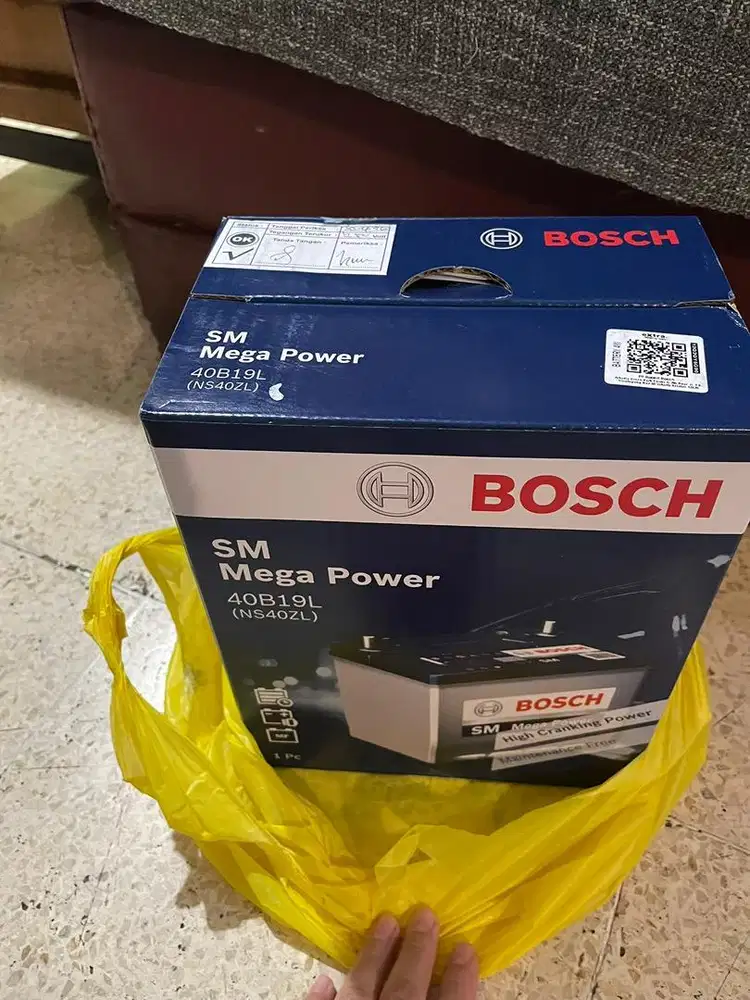 Aki basah baru mobil NS40ZL Bosch 12v 35ah