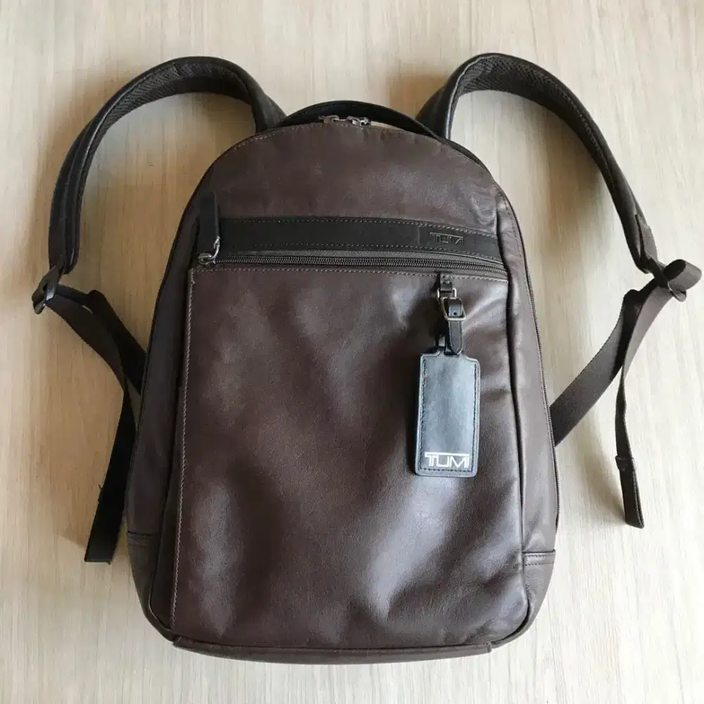 Tumi Skytop leather backpack tas laptop kulit second original