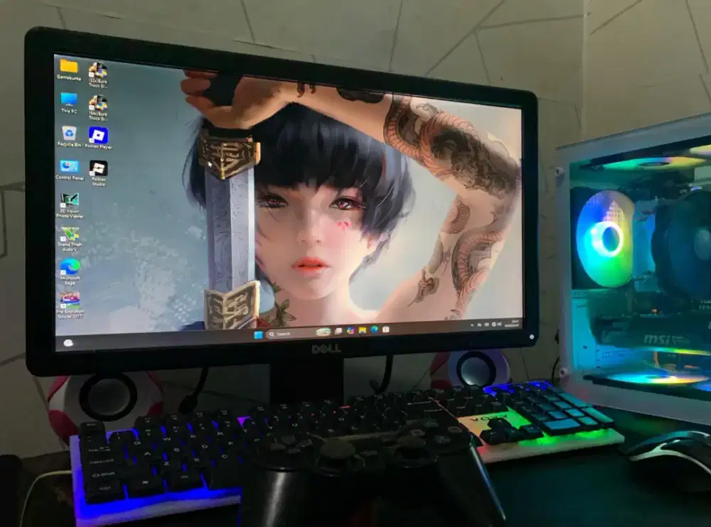 monitor Lcd Merek DELL 17inch, No minus Masih Mulus