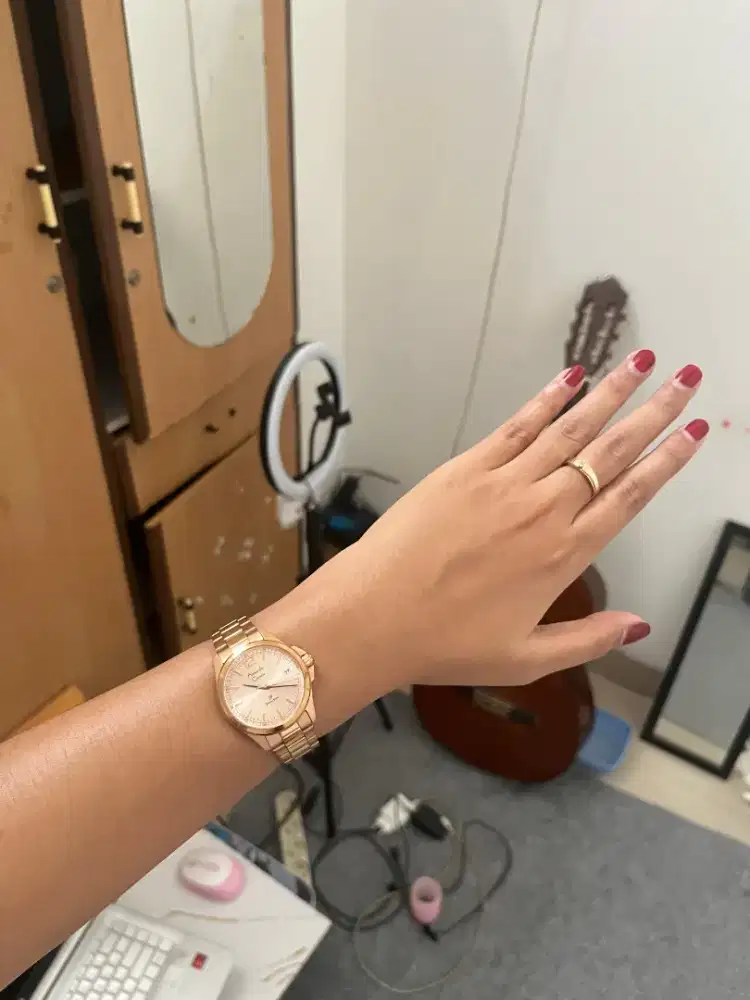 Alexander Christie Primo Steel Rose Gold Jam Tangan