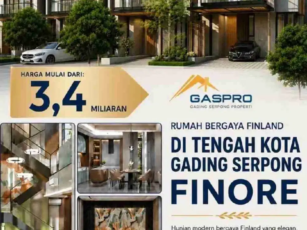 CLUSTER FINORE BY SUMMARECON SERPONG LIMITED UNIT! PENJUALAN PALING TERLARIS DLM 10TH TERAKHIR