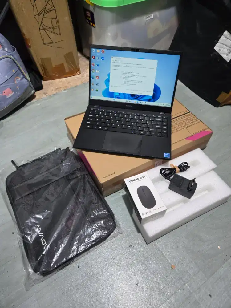 LAPTOP ADVAN SOULMATE 1405 INTEL CELERON 4/128ssd 2nd likenew 98% TT