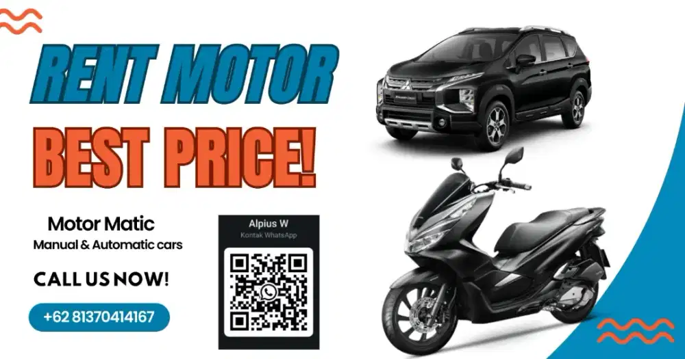 RENT MOTOR & CAR BALI 
READY DAILY • WEEKLY • MONTHLY