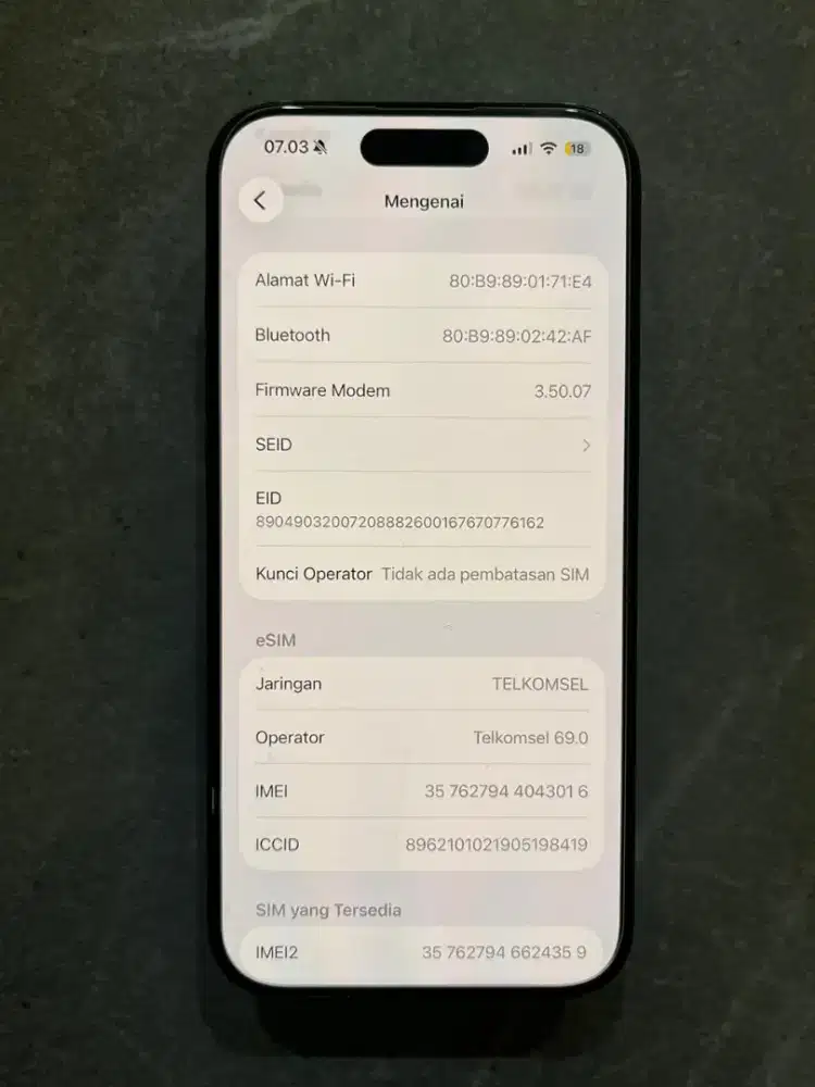 iPhone 15 pro 128 inter