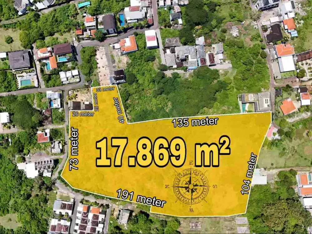 Tanah Komersial Strategis Dekat Tol dan Pantai Nusa Dua