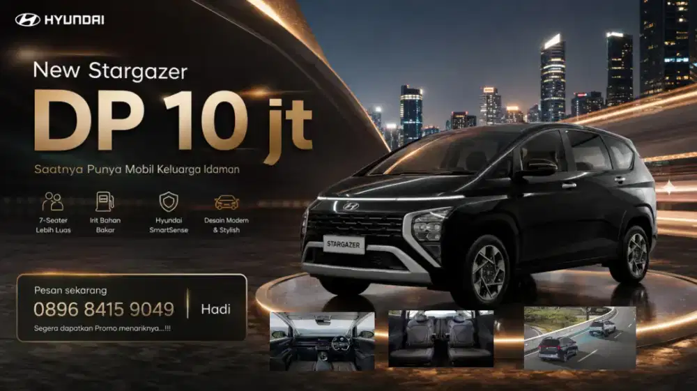 DP 10jt Promo Hyundai Stargazer mobil Baru 2026 essential ivt kredit