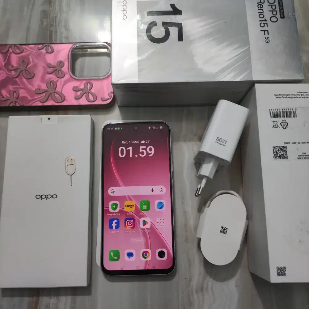 Oppo Reno 15F 5G, 8/256Gb Fullset, bisa TT