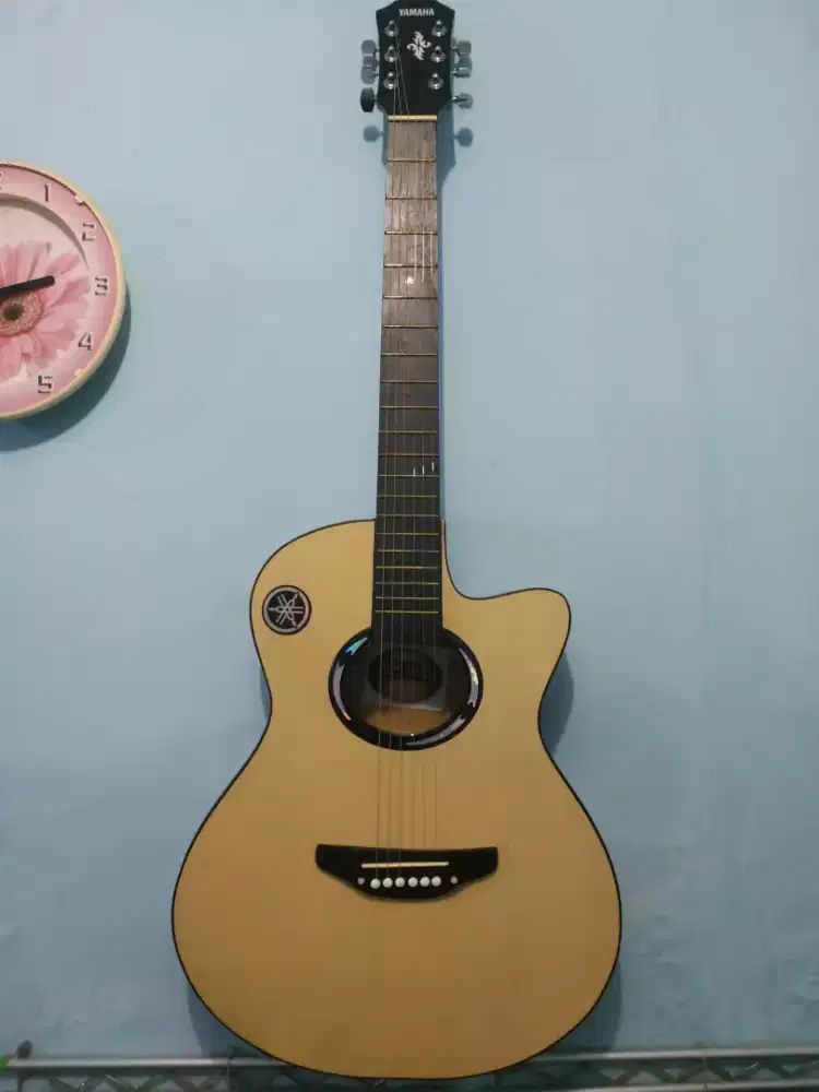 Gitar akustik Yamaha APX500ii pun tanbes senar D'Addario seting ceper