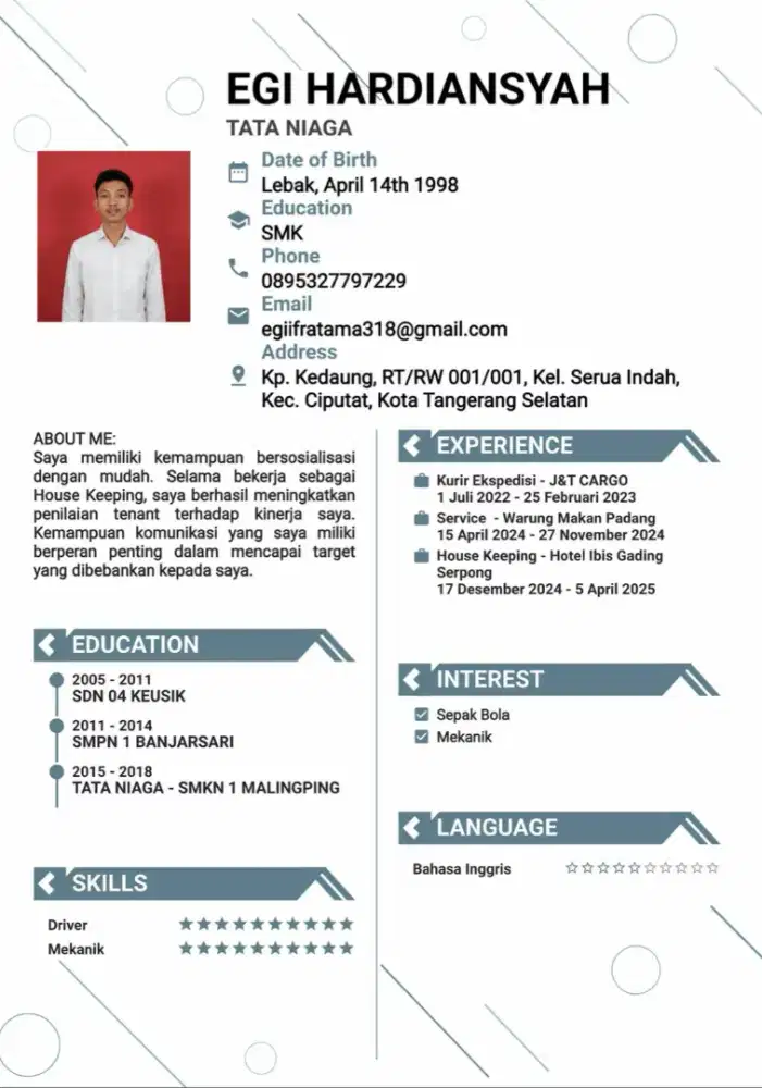 butub bekerjaan untuk menafkahi keluarga