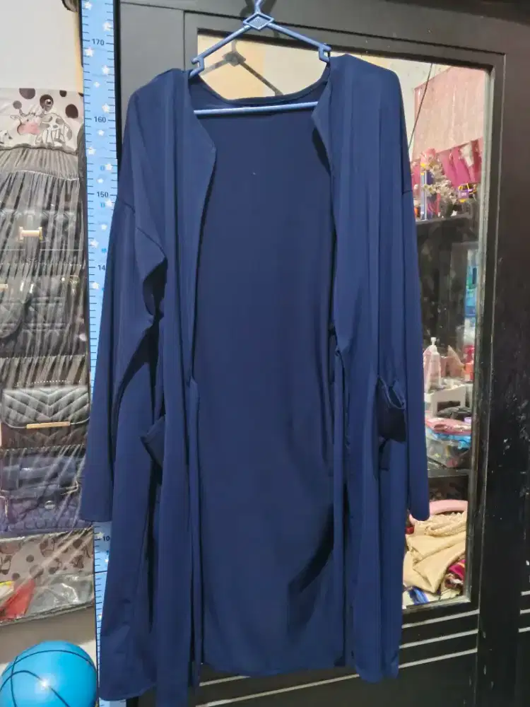 Baju cardigan + hijab nyatu  ambil borongan