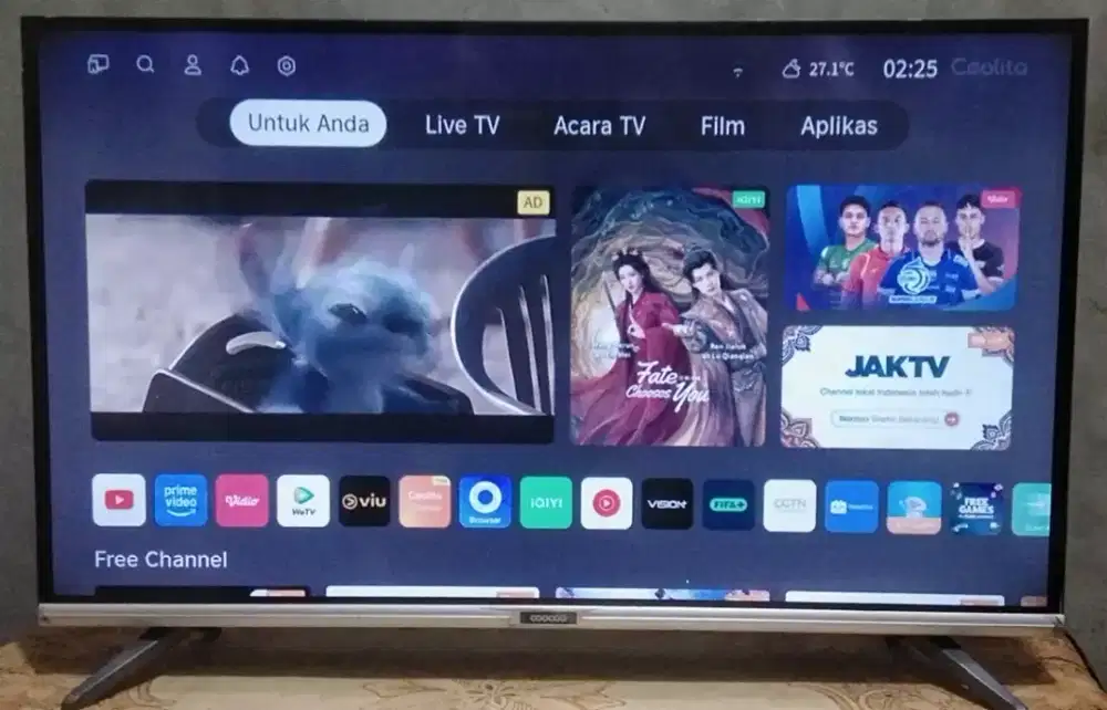 TV LED 32 INC COOCAA SMART ANDROID & DIGITAL ORS BAGUS & NORMAL BEK-UT
