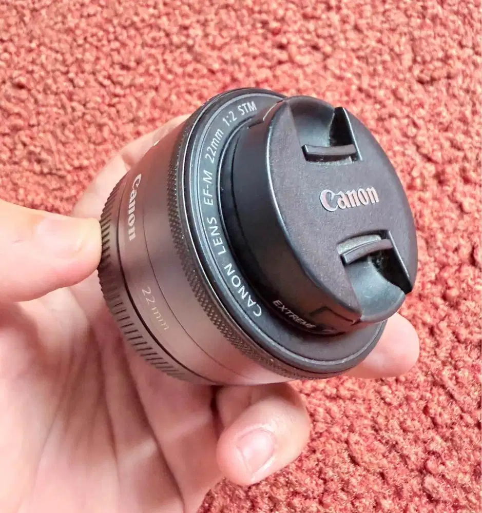 Lensa Canon EF-M 22mm F2 STM Black  LENSA CANON 22MM F2 STM ORIGINAL
