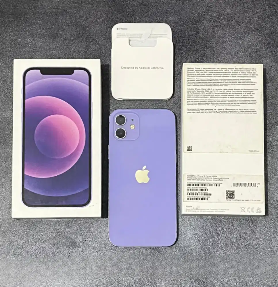 Iphone 12 256Gb Ibox mulus lengkap