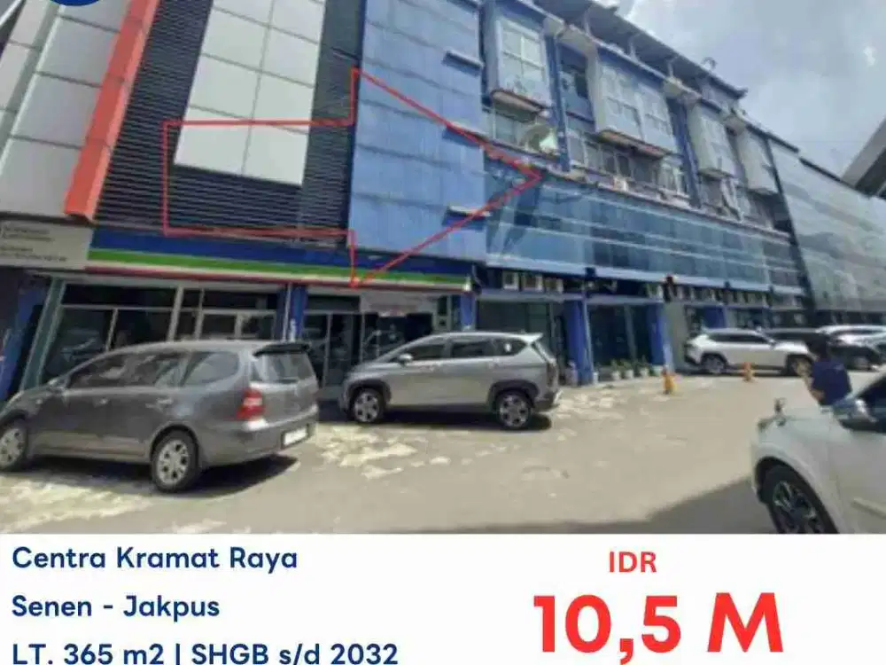 JUAL MELALUI AYDA (KPR) RUKO GANDENG 6 DI KOMPLEKS TOKO CENTRA  KRAMAT SENEN JAKARTA PUSAT