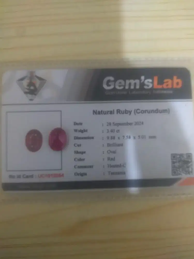 Batu Ruby+ memo lab
