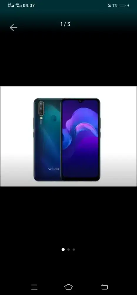 Handphone Vivo y15 RAM 4/64 GB