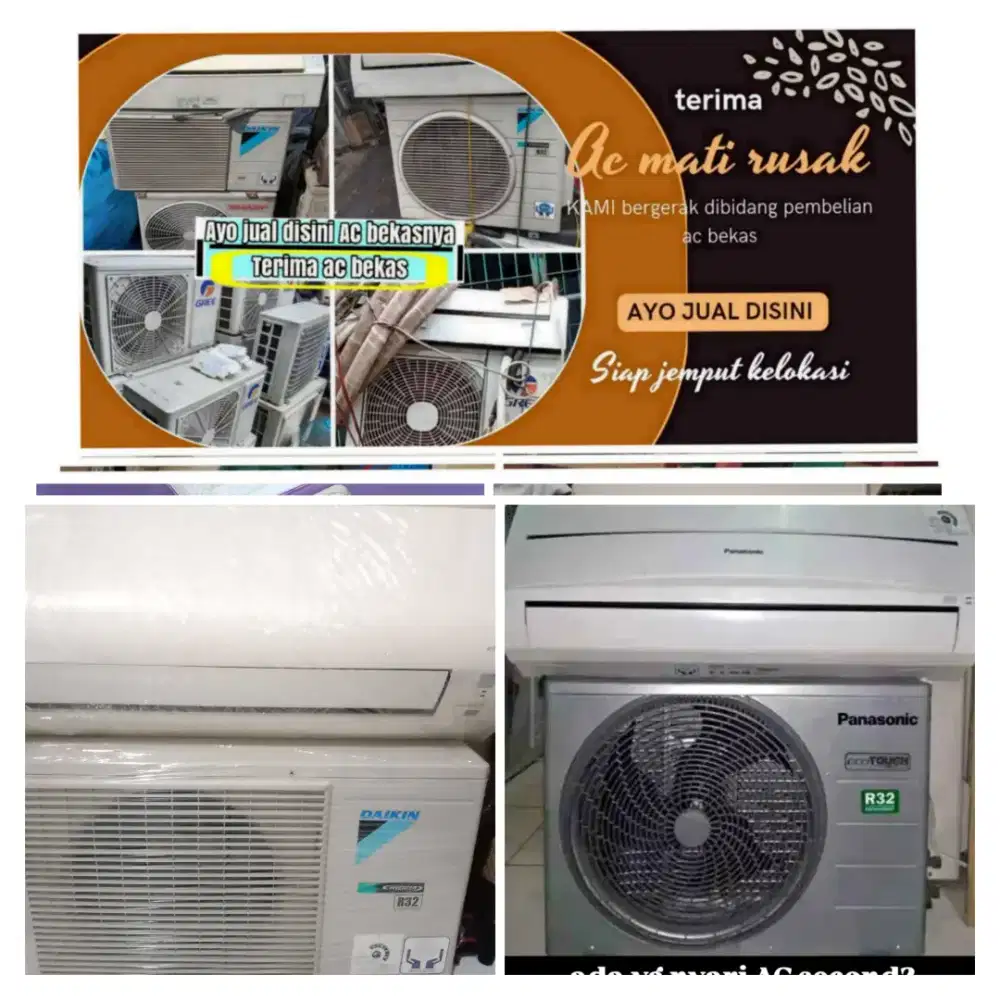 Terima ac bekas rusak