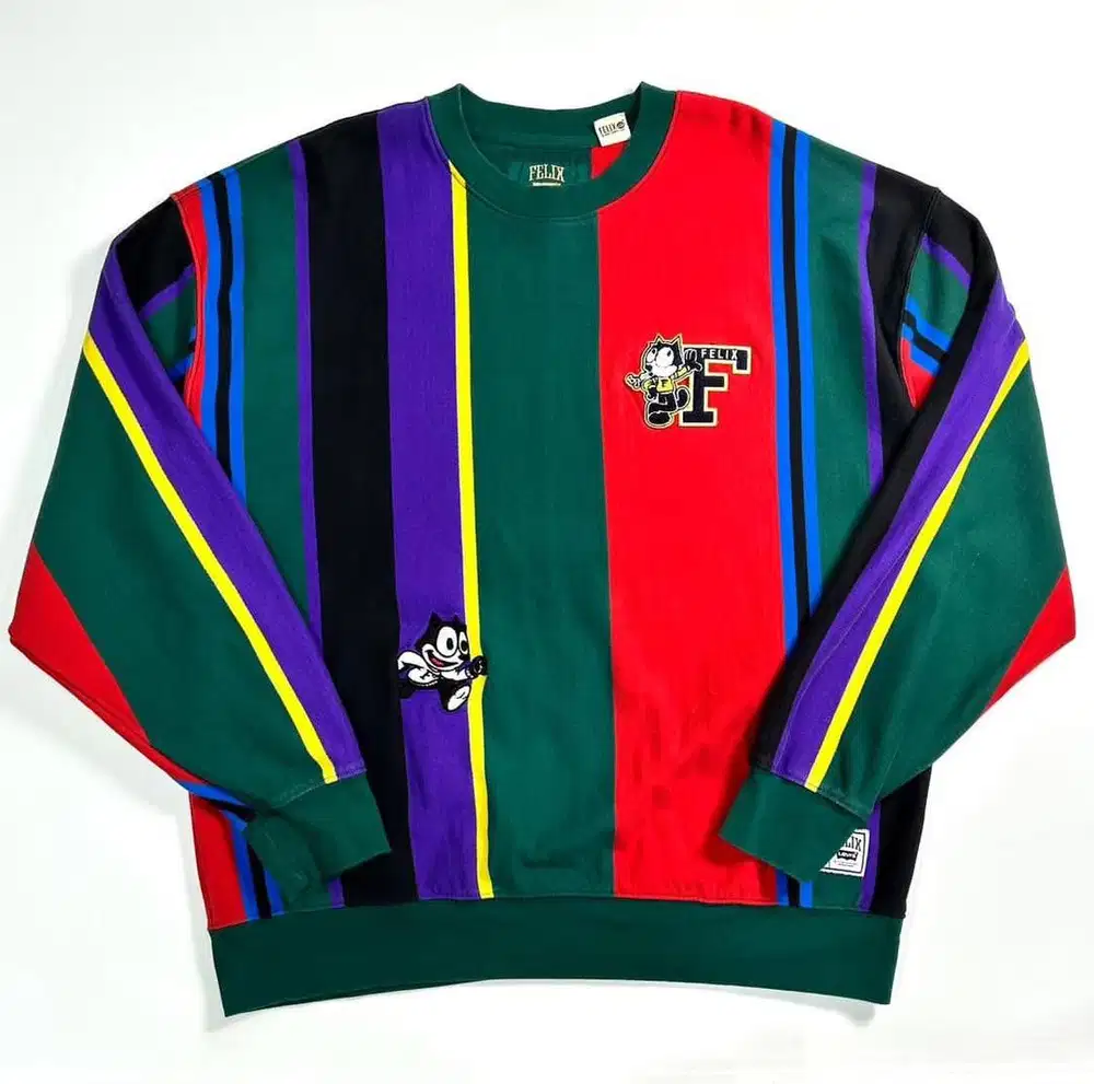 LEVIS X FELIX COLLEGE STRIPED CREWNECK