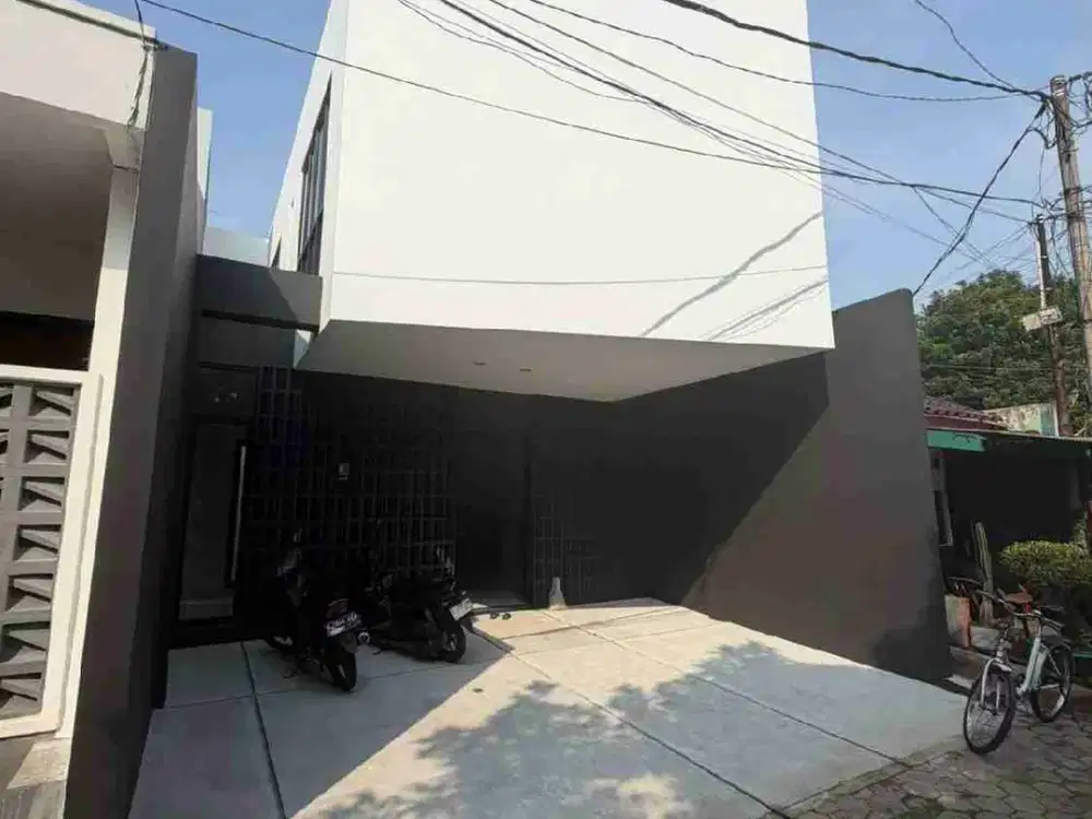 Rumah modern 2 lantai dekat Tol Lrt jatibening 1,4M
