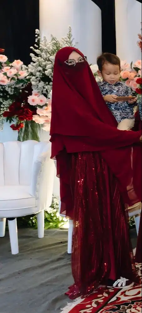 Dress syar’i full brookat