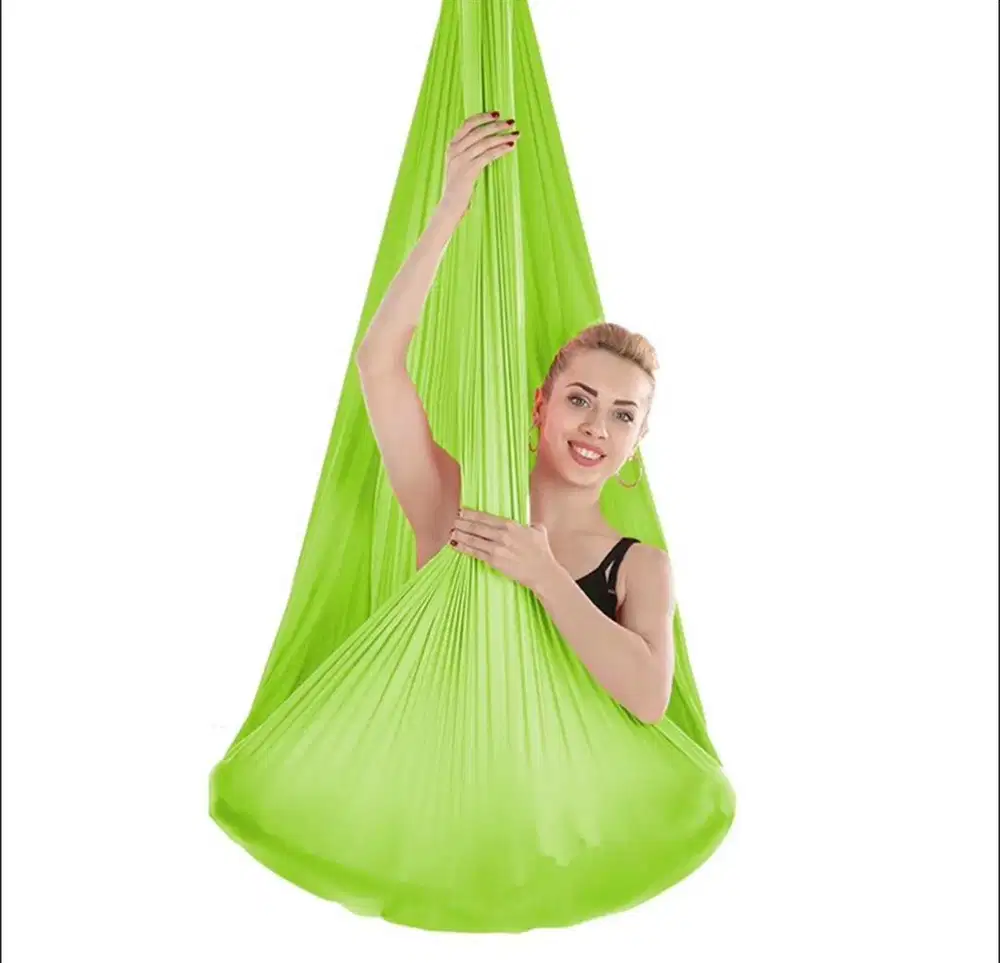Hammock Swing Yoga Rigging Setup - Ada 3 warna silk - Import USA
