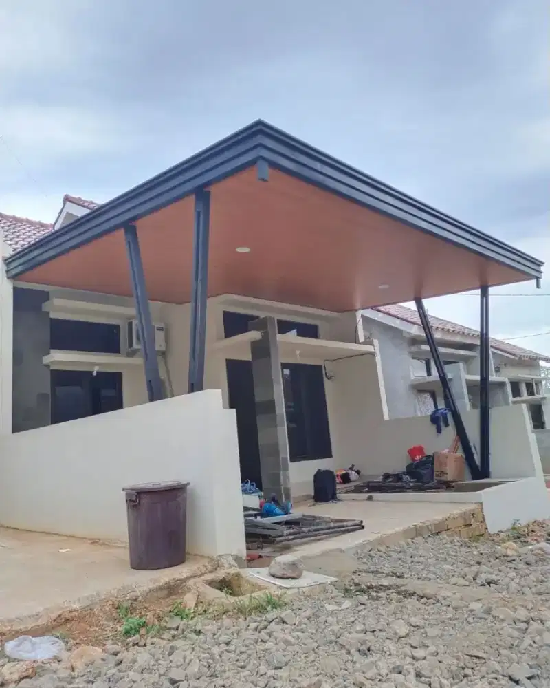 Kanopi plafon pvc rangka besi hollow