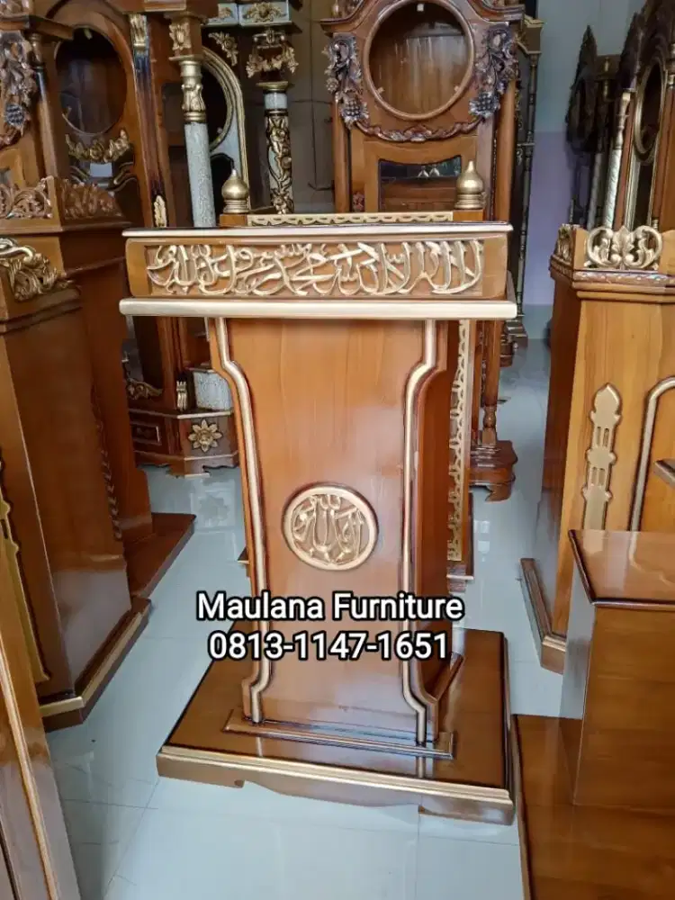 Mimbar Masjid Podium Presiden Ready Berbagai Macam Model