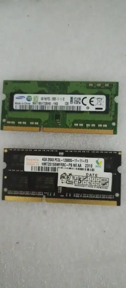 Ram laptop Hynix dan Samsung DDR3 4gb